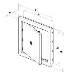 HACO 0132 Vanová dvířka 15x30 DV1530BILA - 2