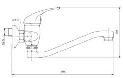 Novaservis Metalia 55074,0 dřezová 100mm - 2