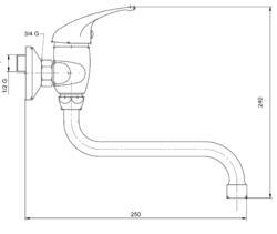 Novaservis Metalia 55070/T,0 dřezová 150mm - 2