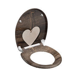 A-interiéry WC sedátko Wood Heart 82377 duroplast soft close - 3