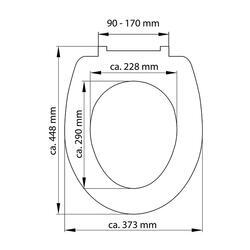 A-interiéry WC sedátko Fallen 82153 duroplast soft close - 3